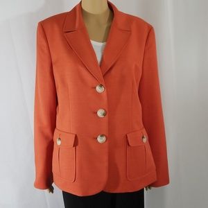 Le Suit Women's Blazer orange